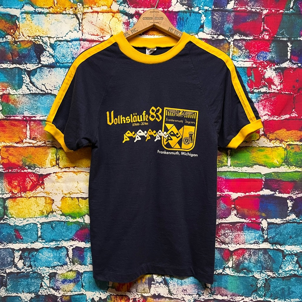 Vintage Champion Michigan Marathon T Shirt 80s